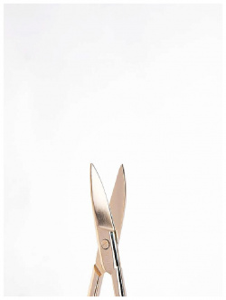 TRUYU Ножницы для маникюра с изогнутыми лезвиями  золото TUU000021