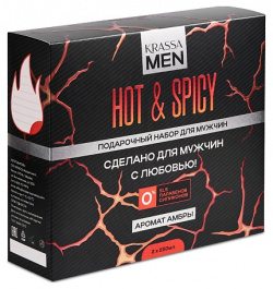 KRASSA Подарочный набор MEN "Hot & Spicy" Шампунь кондиционер 2в1 + Гель для душа MPL316990