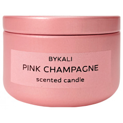BYKALI Свеча ароматическая "Розовое шампанское" с деревянным фитилем в металлической банке 50 0 MPL307621