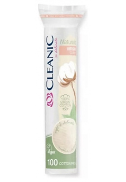 CLEANIC Naturals Virgin Cotton Гигиенические ватные диски 100 0 MPL300220