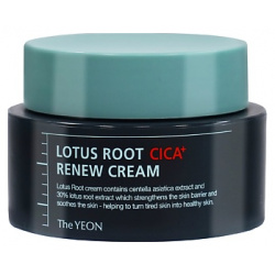 THE YEON Крем увлажняющий с экстрактом лотоса и центеллы – Lotus root cica+ renew cream 50 0 MPL310789