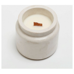 AROMATERIA Свеча из соевого воска в гипсовом стакане "Пинаколада" 110 0 MPL311016
