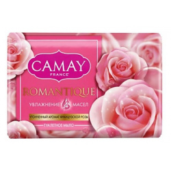 CAMAY Мыло твердое парфюмированное с ароматом французской розы Romantique CMY000022