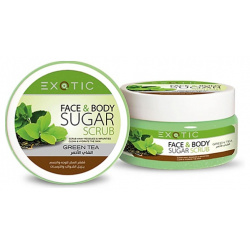EXOTICMOOD Сахарный скраб для лица и тела Green Tea 300 0 MPL325763