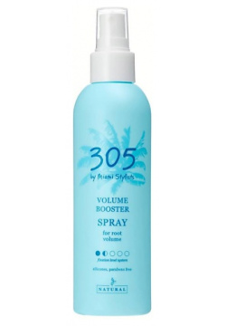 305 BY MIAMI STYLISTS Спрей для прикорневого объема волос с кератином и пантенолом Volume Booster Spray BMS000012