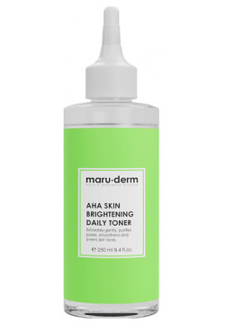 MARU·DERM Отбеливающий кожу тоник против пигментных пятен AHA Skin Brightening Daily Toner 250 0 MPL322194