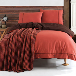 Постельное белье с одеялом покрывалом Stylish цвет: терракотовый (евро макси) Ecosse ecs896841