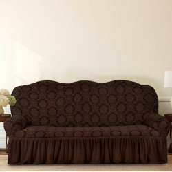 Чехлы для мебели и подушек KARTEKS kks741620 Чехол на диван Denver цвет: темно коричневый (185 см)