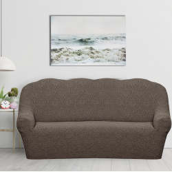 Чехлы для мебели и подушек KARTEKS kks923887 Чехол на диван Ellada цвет: светло коричневый (185 см)
