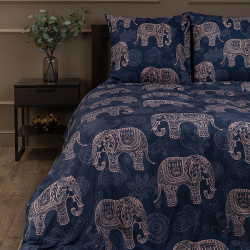 Комплекты постельного белья Amore Mio amm869284 Постельное белье Elephants (2 сп)