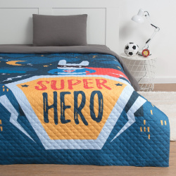 Покрывала  подушки одеяла для малышей ЭТЕЛЬ tel587978 Детское покрывало Super Hero (145х210 см)