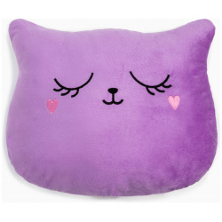 Декоративная подушка игрушка Кошка цвет: фиолетовый (38х48) ЭТЕЛЬ tel921680 Вид