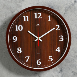 Часы Дерево (32х32х6 см) Рубин sil927088