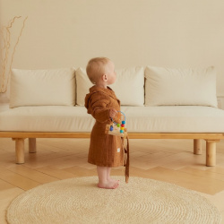 Одежда  обувь и аксессуары LoveLife ove943621 Детский банный халат Hezer цвет: коричневый (4 года)