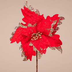 Цветок искусственный Пуансетия (22х30 см) Lefard lfr890576
