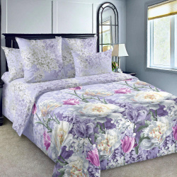 Комплекты постельного белья Королевское искушение kri921465 Постельное белье Айла цвет: фиолетовый (2 сп)