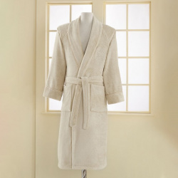 Банный халат Trina цвет: светло бежевый (L) Soft cotton sfc669720