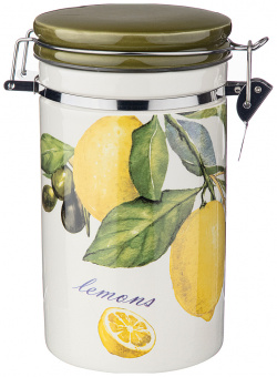 Емкость для сыпучих продуктов Лимонное дерево (980 мл) Agness ags803430
