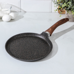 Сковорода блинная Trendy style цвет: черный (44х25х7 см) KUKMARA sil908022