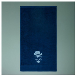 Полотенца Santalino sno975199 Полотенце Хипстер цвет: синий (50х90 см)
