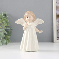 Сувенир Девочка ангел в платье с рюшами и ободком (10х7х15 см) Сима Ленд sil983238
