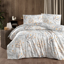 Комплекты постельного белья DO&CO dnc977769 Постельное белье Tegan цвет: антрацитовый (евро)