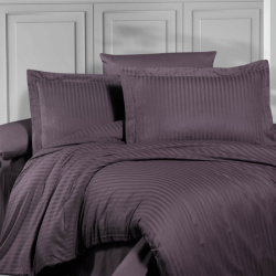 Комплекты постельного белья KARVEN kvn978633 Постельное белье Marselin цвет: темно лиловый (семейное)