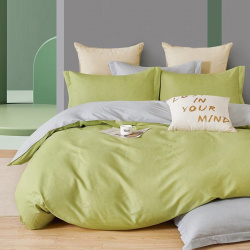 Комплекты постельного белья Примавера prim979587 Постельное белье Anira цвет: салатовый  серый (евро)
