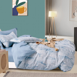 Комплекты постельного белья Примавера prim979630 Постельное белье Sarina цвет: голубой (евро)