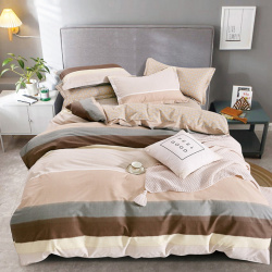 Комплекты постельного белья Примавера prim979765 Постельное белье Sonata цвет: бежевый  коричневый (2 сп)