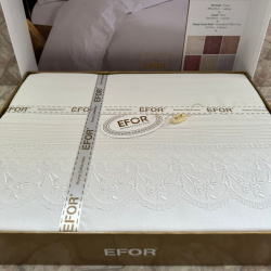 Комплекты постельного белья EFOR efr962641 Постельное белье Ahsen ng 44 цвет: белый (евро)