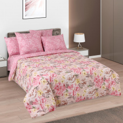 Комплекты постельного белья Королевское искушение kri921469 Постельное белье Цветущие мечты цвет: розовый (2 сп)