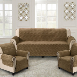 Чехлы для мебели и подушек KARTEKS kks981060 Чехол Ellen цвет: коричневый (50х70 см  6 шт 70х180 2 180х210 см)