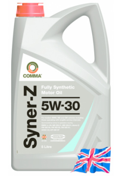Моторное масло COMMA SYZ5L 5W 30 синтетическое 5 л 