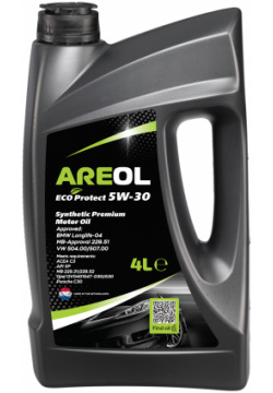 Моторное масло AREOL ECO Protect 5W30AR019 5W 30 синтетическое 4 л 