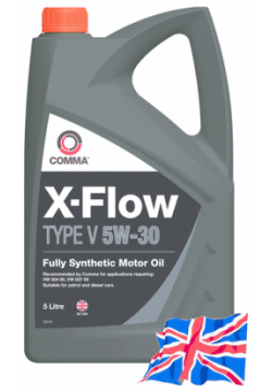 Моторное масло COMMA XFV5L 5W 30 синтетическое 5 л