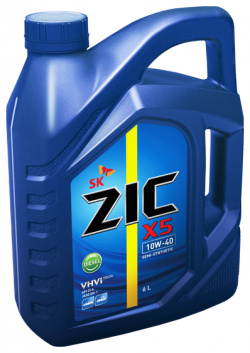 Моторное масло ZIC 172660 10W 40 полусинтетическое 6 л 