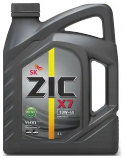 Моторное масло ZIC 172607 10W 40 полусинтетическое 6 л 