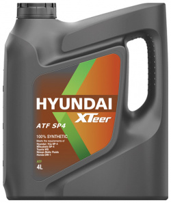 Масло для АКПП и ГУР HYUNDAI XTEER ATF SP4 1041017 синтетическое 4 л 