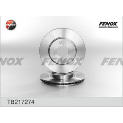 Тормозной диск FENOX TB217274 вентилируемый передний мост 