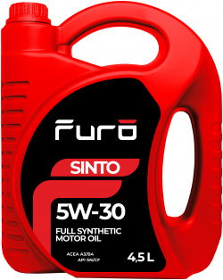 Моторное масло FURO Sinto 5W30FR002 5W 30 синтетическое 4 5 л 