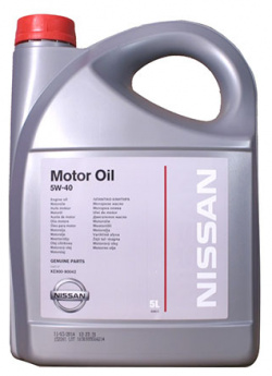 Моторное масло NISSAN KE900 90042 5W 40 синтетическое 5 л 