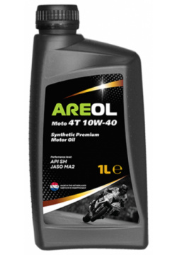 Моторное масло 4 х тактное AREOL Moto 10W40AR122 10W 40 синтетическое 1 л 