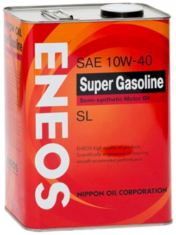 Моторное масло ENEOS OIL1357 10W 40 полусинтетическое 4 л 