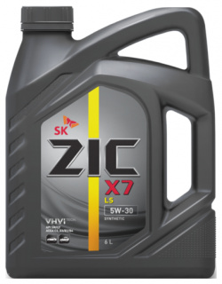 Моторное масло ZIC 172619 5W 30 полусинтетическое 6 л 