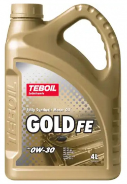Моторное масло TEBOIL 3468078 0W 30 синтетическое 4 л 