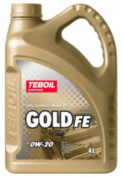 Моторное масло TEBOIL 3468067 0W 20 синтетическое 4 л 