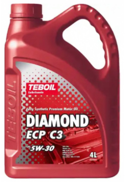 Моторное масло TEBOIL 3453876 5W 30 синтетическое 4 л 