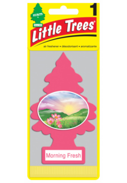 ароматизатор подвесной  картон ёлочка Утренняя свежесть (Morning Fresh)\ LITTLE TREES U1P 10228 RUSS