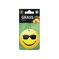 ароматизатор воздуха картонный  Smile персик\ GRASS ST 0398